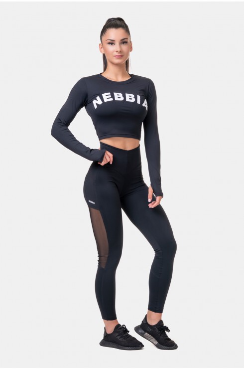 Лосины Nebbia High Waist & Mesh Leggings 573 black
