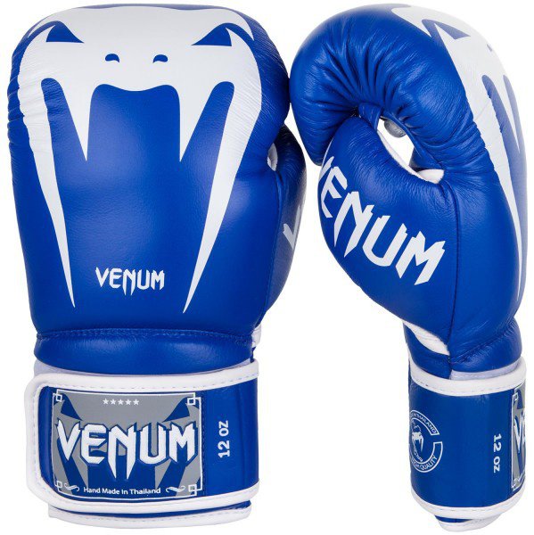 Перчатки боксерские Venum Giant 3.0 Blue/White Nappa Leather 01335
