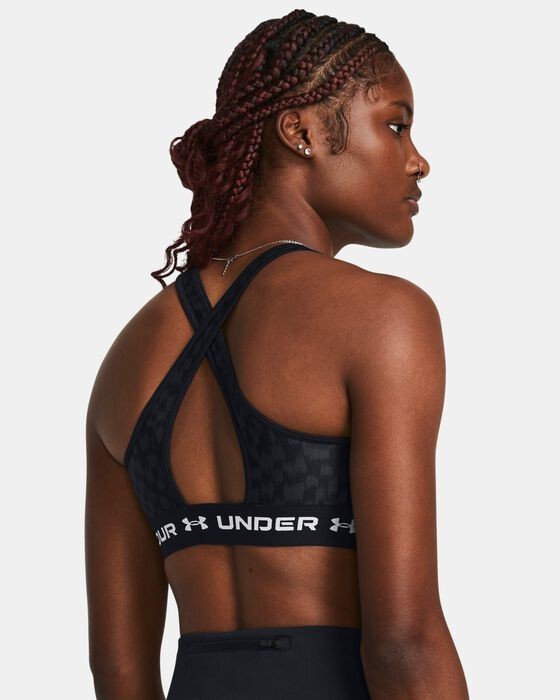 Бра Under Armour Crossback Mid Print 1361042-007