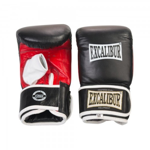 Перчатки снарядные Excalibur 604/02 Буйволиная кожа Black/Red 42345