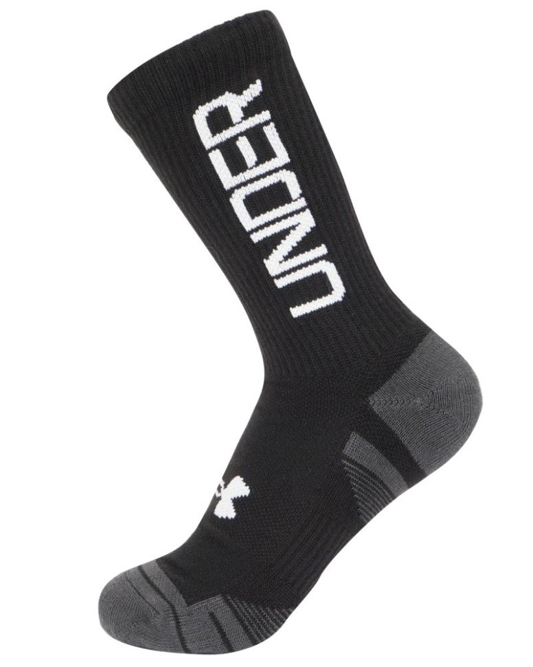 Носки Under Armour UA Perf Tech Nov 3pk Crew-BLK 1379515-002