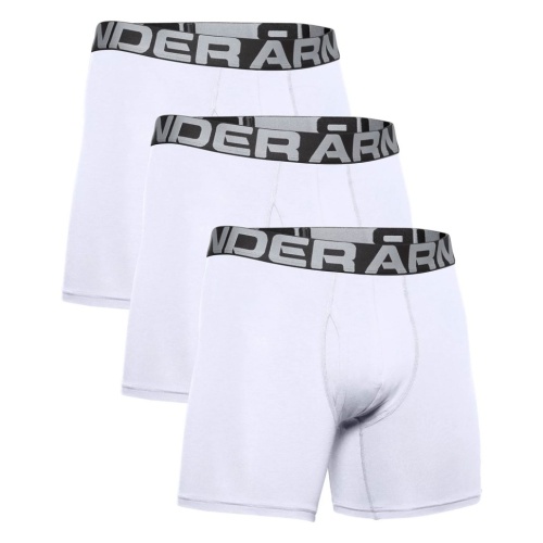 Трусы Under Armour UA Charged Cotton 6in 3 Pack-White 1363617-100