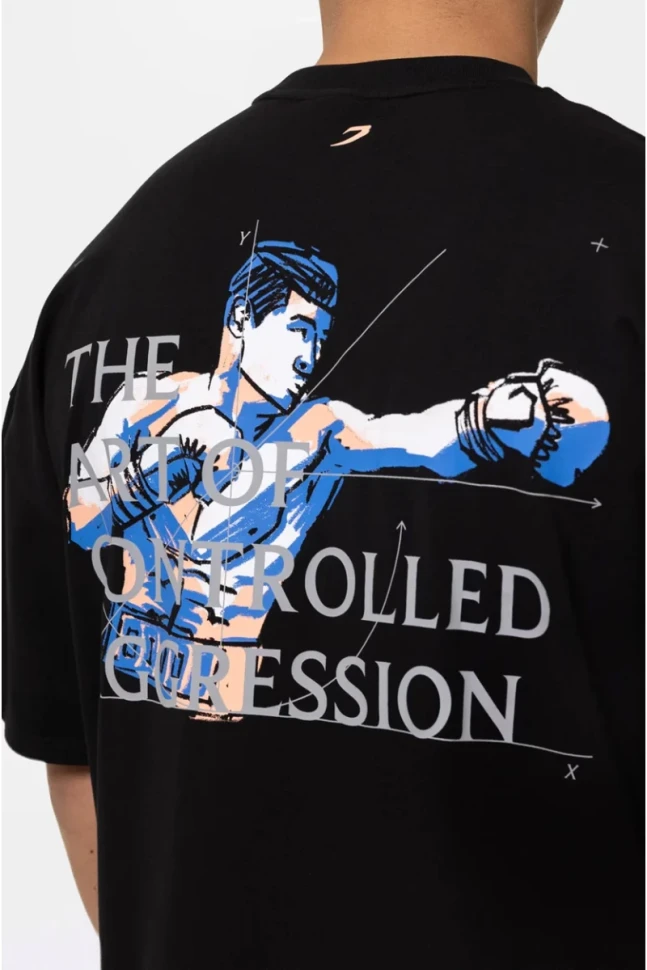 Футболка Boxraw Bivol x BOXRAW Art Of Controlled Aggression Oversized BIVOL-GRTS-B-Black