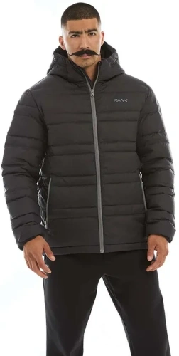 Пуховик RANK Man, PROOF-TEX Down Hooded Jacket, Black/White 1004001-002 (L)