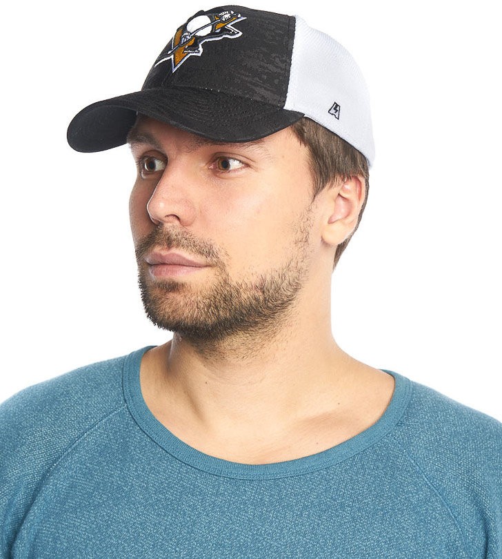 Бейсболка ATRIBUTIKA&CLUB Pittsburgh Penguins, сер.-бел 31046