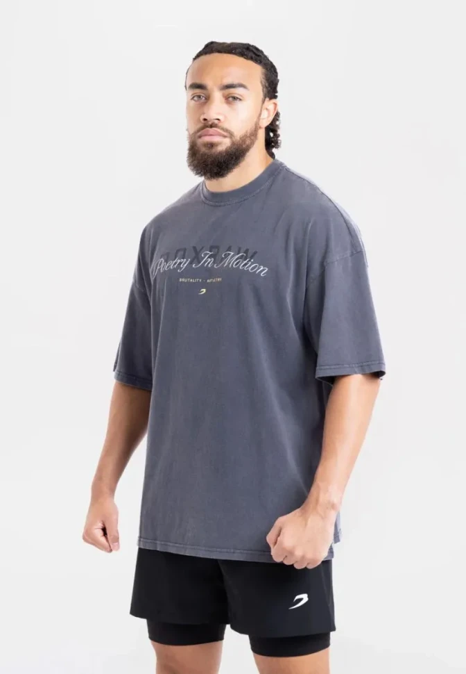 Футболка BoxRaw Poetry In Motion Oversized BXRW-U-PIMT Blue