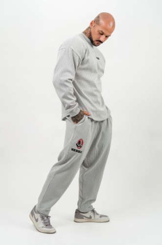 Брюки Nebbia Oversized Sweatpants SIGNATURE 702 Светло-Серый