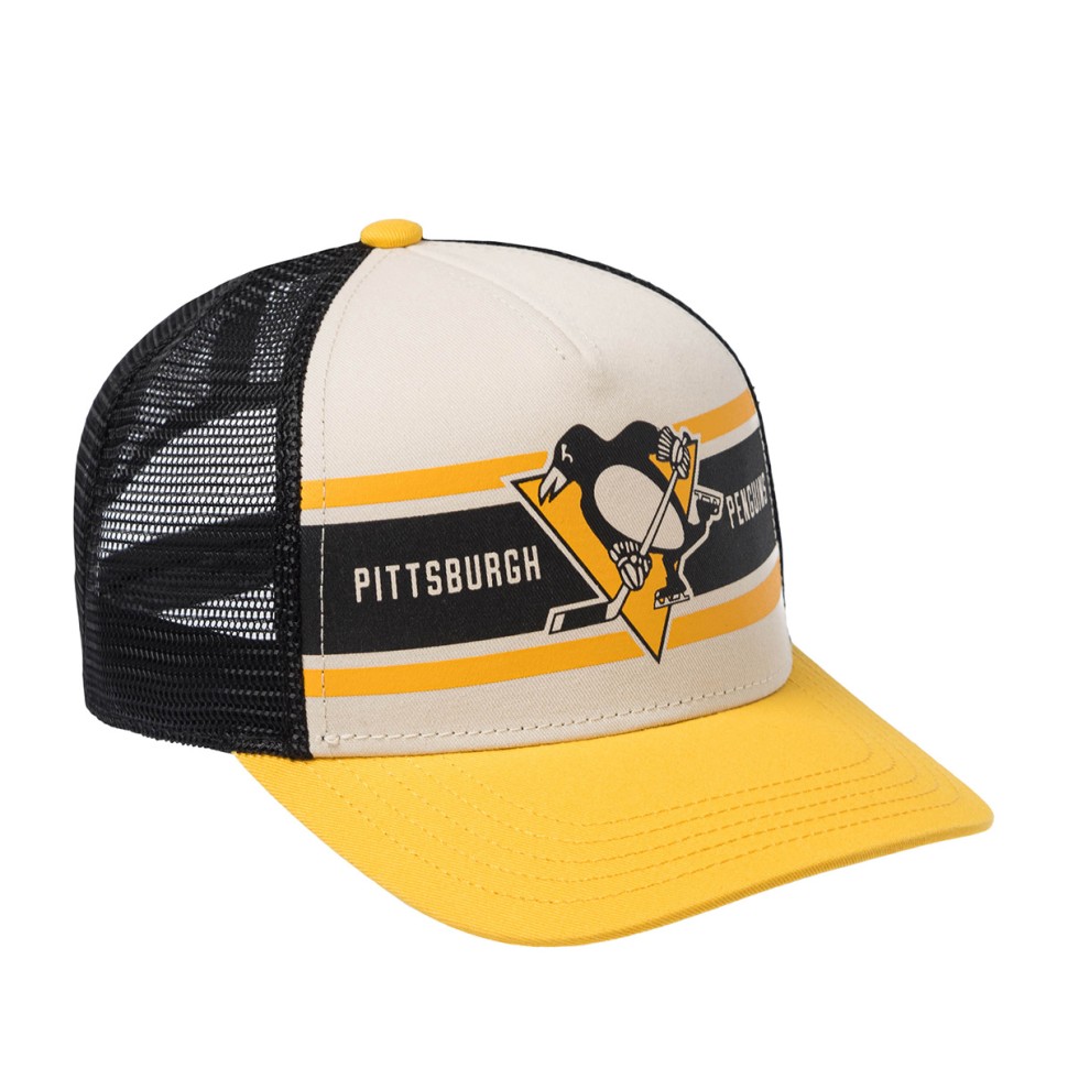 Бейсболка AMERICAN NEEDLE 21001A-PPN Pittsburgh Penguins Sinclair  NHL (желтый белый) 06-843-49-00