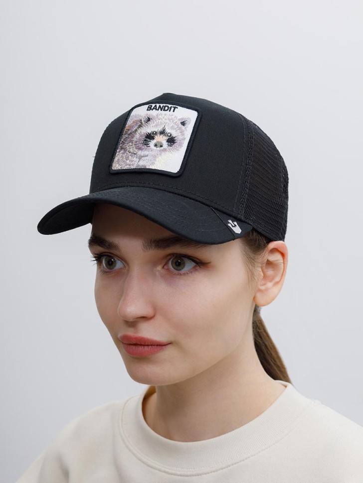 Бейсболка GOORIN BROTHERS ANIMAL FARM Енот 101-0379 (черный) 91-642-09-00