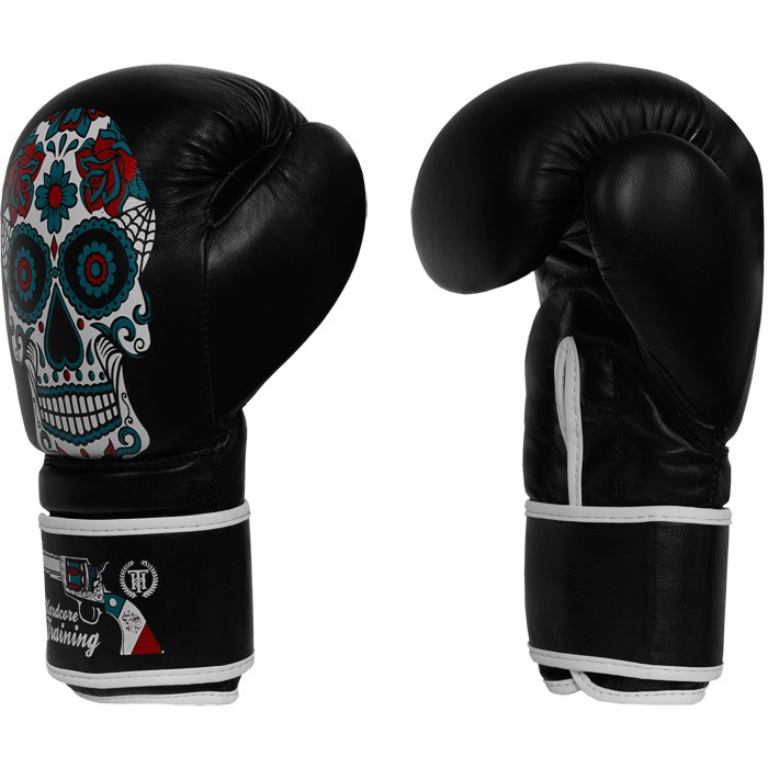 Боксерские перчатки Hardcore Training Santa Muerte hctboxglove036