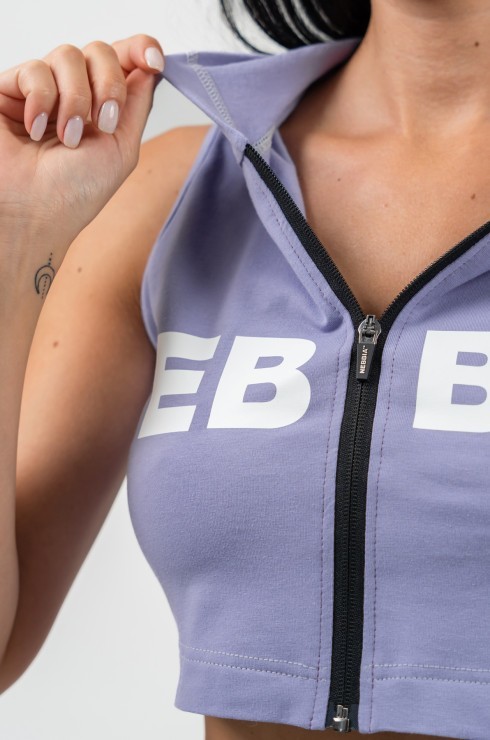 Толстовка Nebbia Sleeveless Zip-Up Hoodie MUSCLE MOMMY 258 Light Purple
