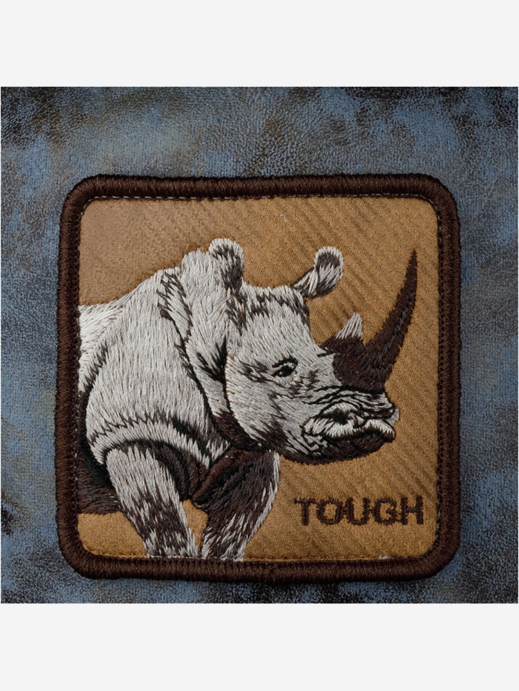 Бейсболка GOORIN BROTHERS ANIMAL FARM Носорог 101-1628 (голубой - серый)