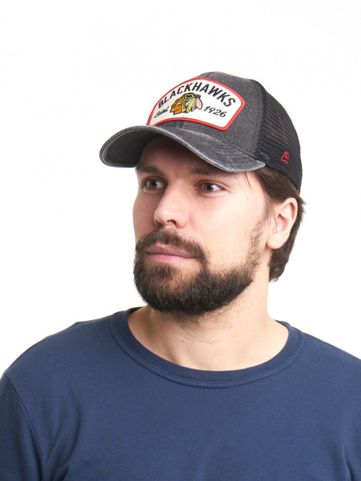 Бейсболка ATRIBUTIKA & CLUB Chicago Blackhawks, сер. 31107