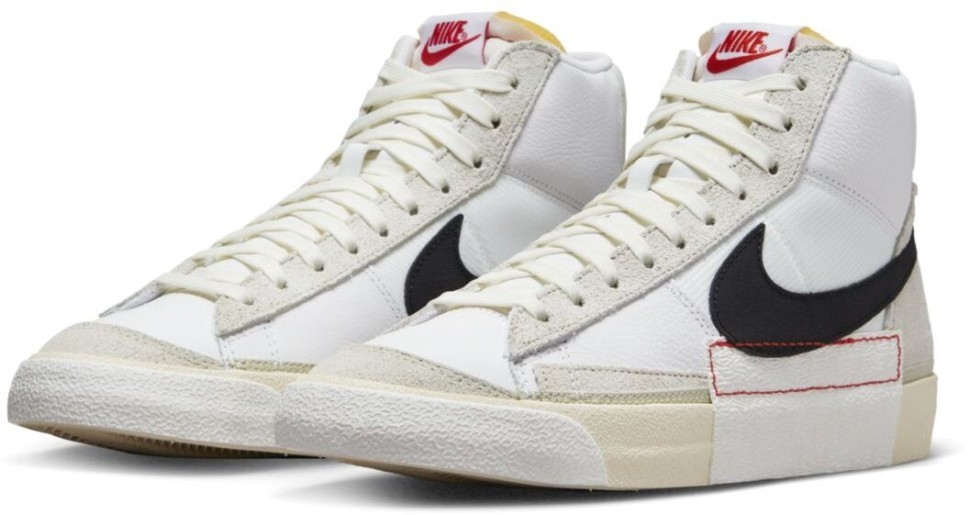 Кроссовки Nike Blazer Mid '77 Pro Club White Light Bone Black DQ7673-100