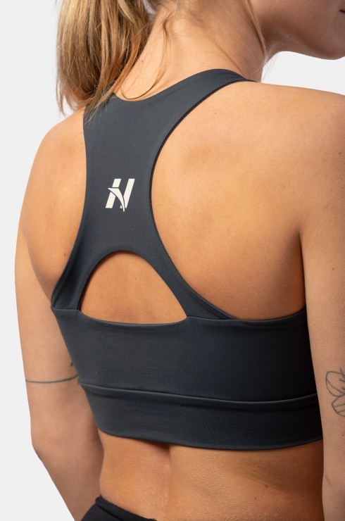 Топ NEBBIA Active Sports Bra with medium impact 413 Dark grey