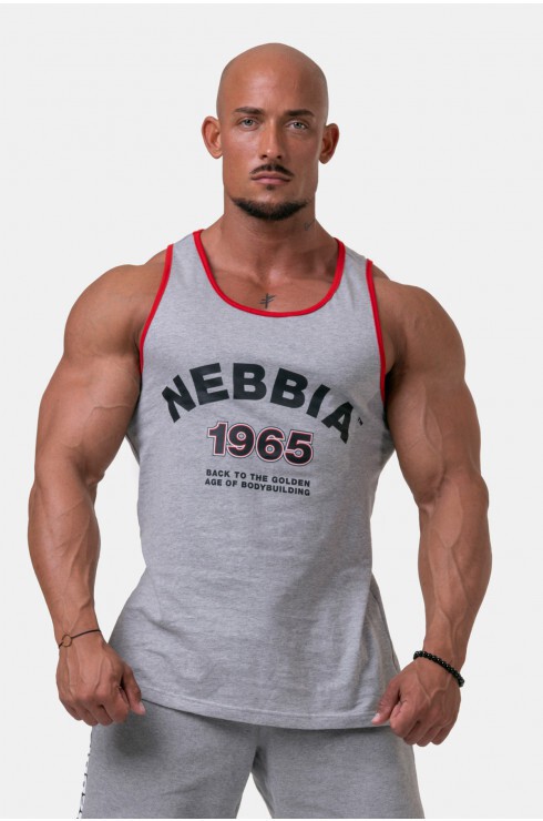 Майка Nebbia Old-school Muscle tank top 193 Light grey