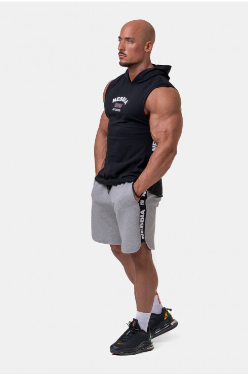 Майка Nebbia c капюшоном Legend-approved hoodie tank top 191 BK