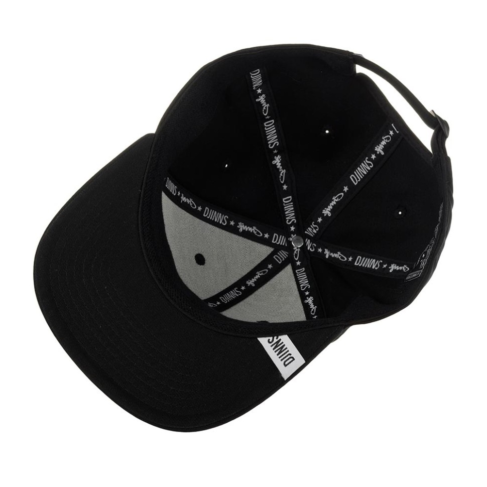 Бейсболка DJINNS 6P TrueFit 2.0 Cap Brushed Twill (черный) 50-180-09-00