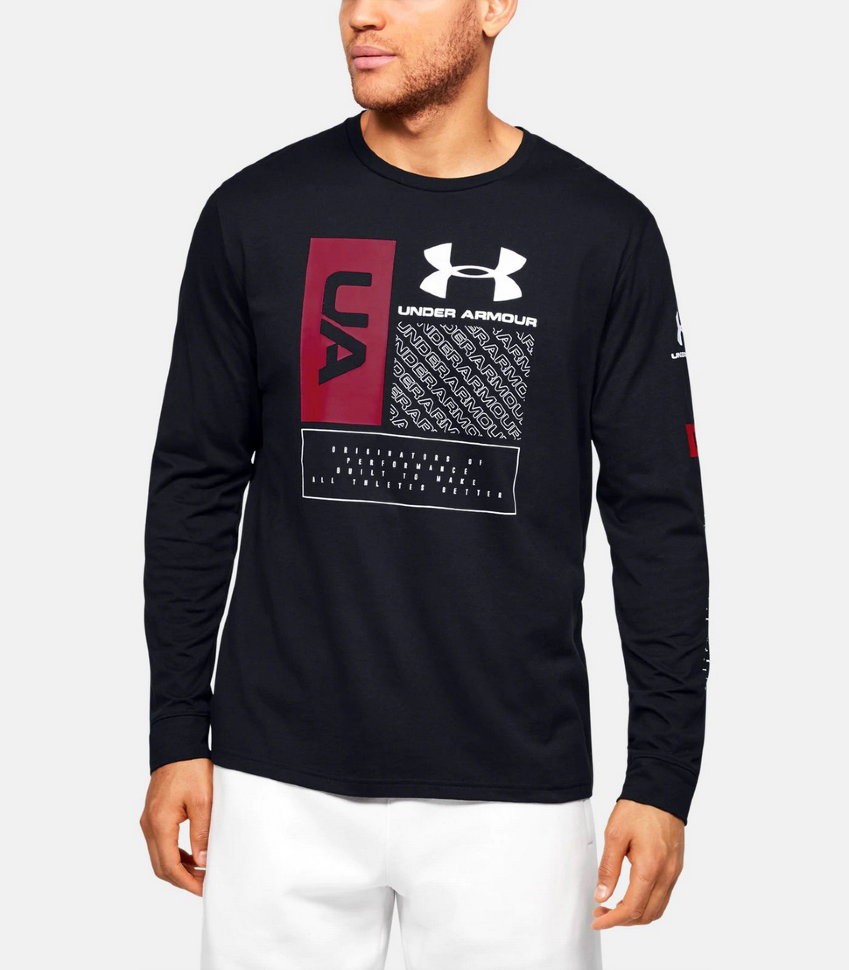 Футболка с длинным рукавом Under Armour UA MULTI LOGO LS 1351623-001