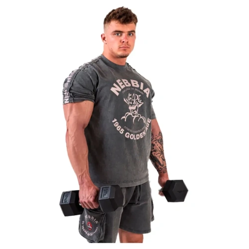 Футболка Nebbia Washed Oversized T-Shirt GOLDEN AGE 790 Grey (L)