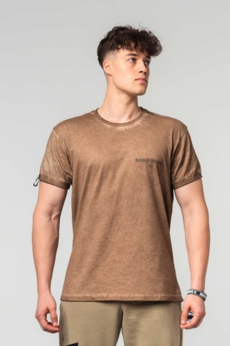Футболка Nebbia Washed-off Cotton T-shirt MAX OUT 357 Brown (L)
