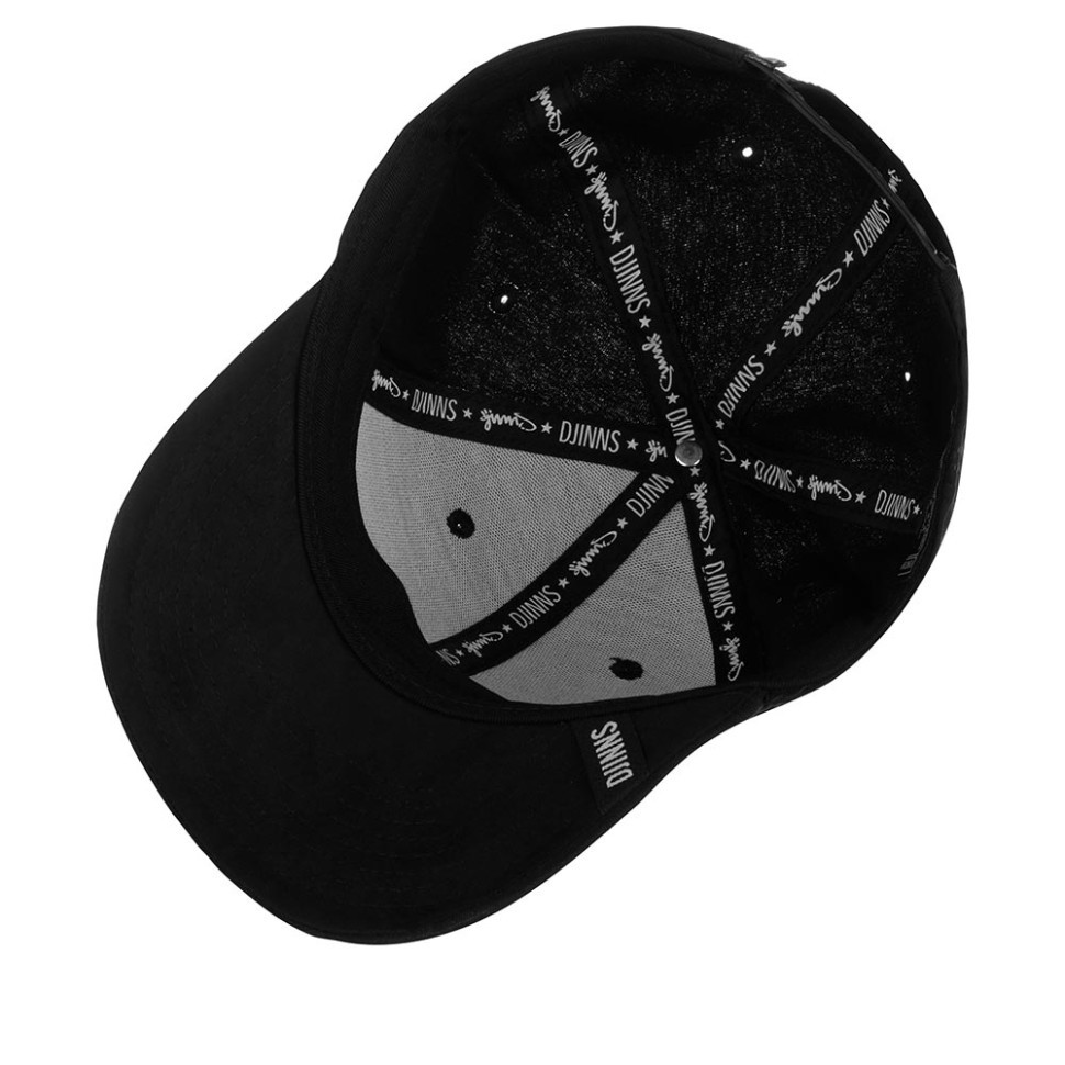 Бейсболка DJINNS 6P SB TrueFit DNC Sanded Canvas (черный) 50-078-09-00