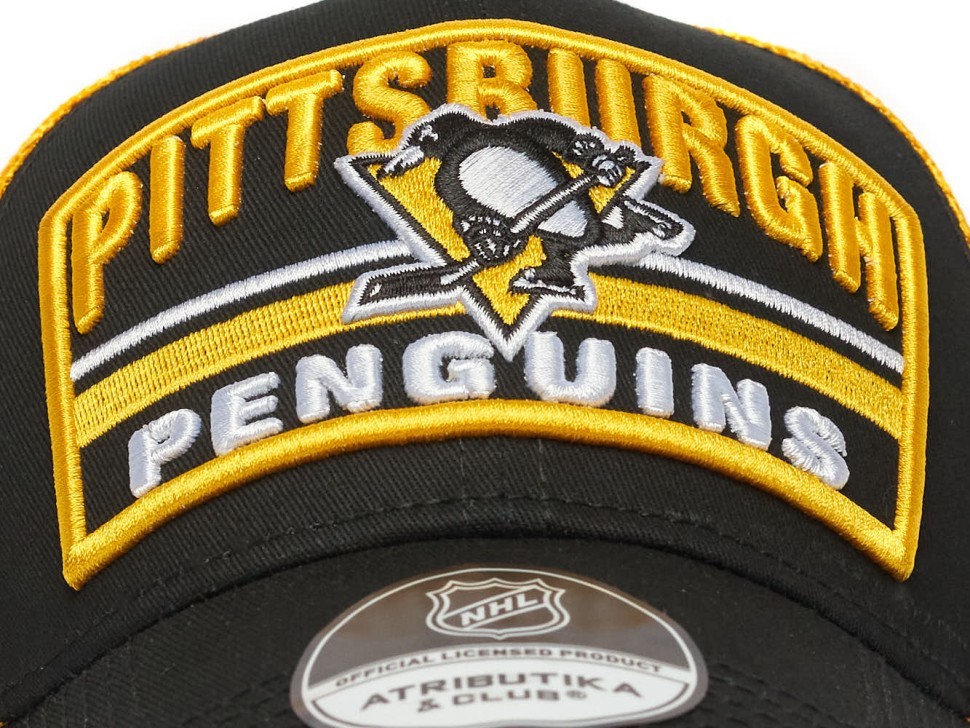 Бейсболка ATRIBUTIKA&CLUB Pittsburgh Penguins, черн.-желт. 31727