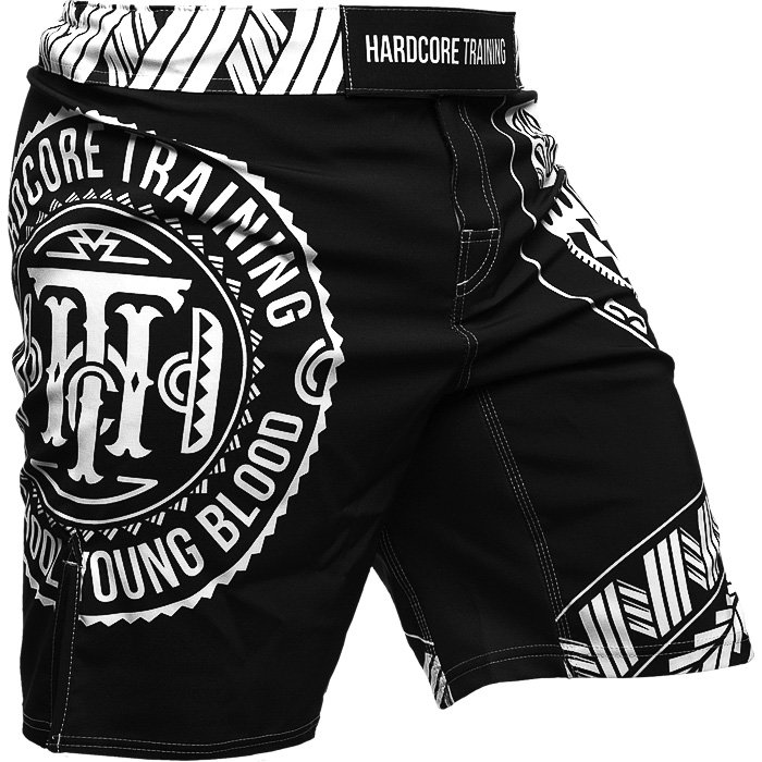 Шорты ММА Hardcore Training Ta Moko Black hctshorts046