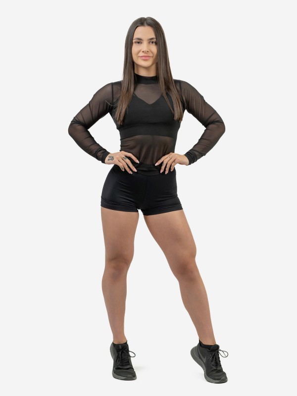 Лонгслив NEBBIA 847 Mesh Long Sleeve Top INTENSE Sheer Gold