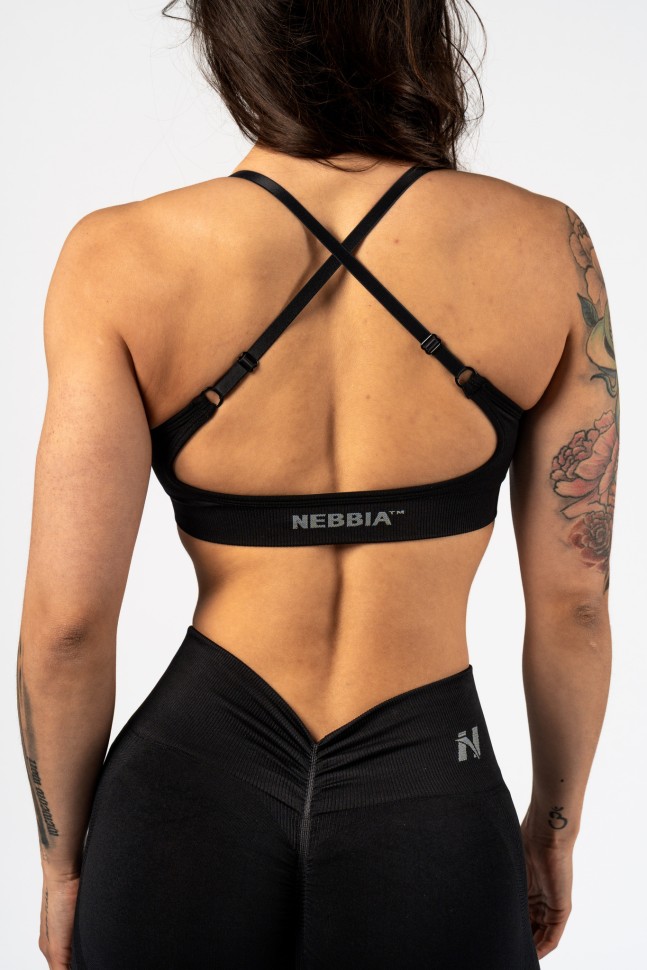 Топ Nebbia Medium-Support Sports Bra TOTALLY SEAMLESS 305 Black