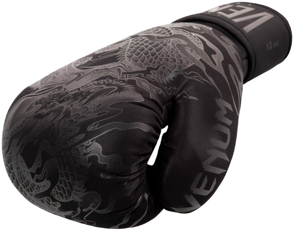 Перчатки боксерские Venum Dragon's Flight Black/Black 02415
