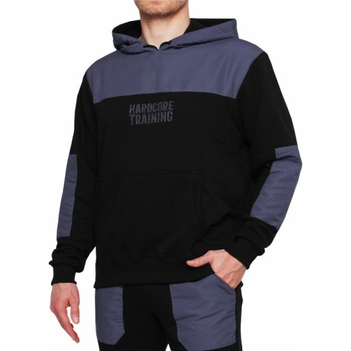 Толстовка Hardcore Training Voyager Black/Grey hcthood038