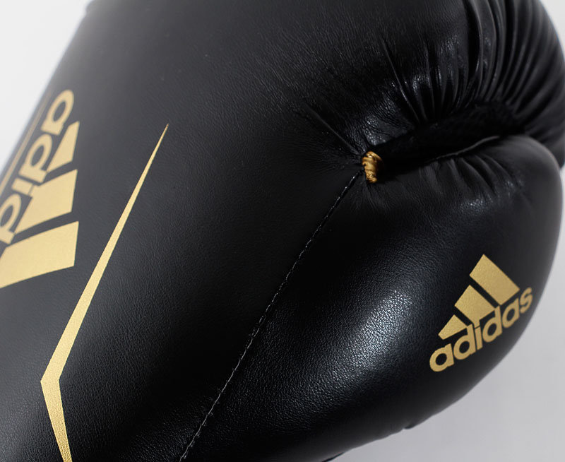 Перчатки боксерские Adidas Speed 100 черно-золотые adiSBG100ЧЗ