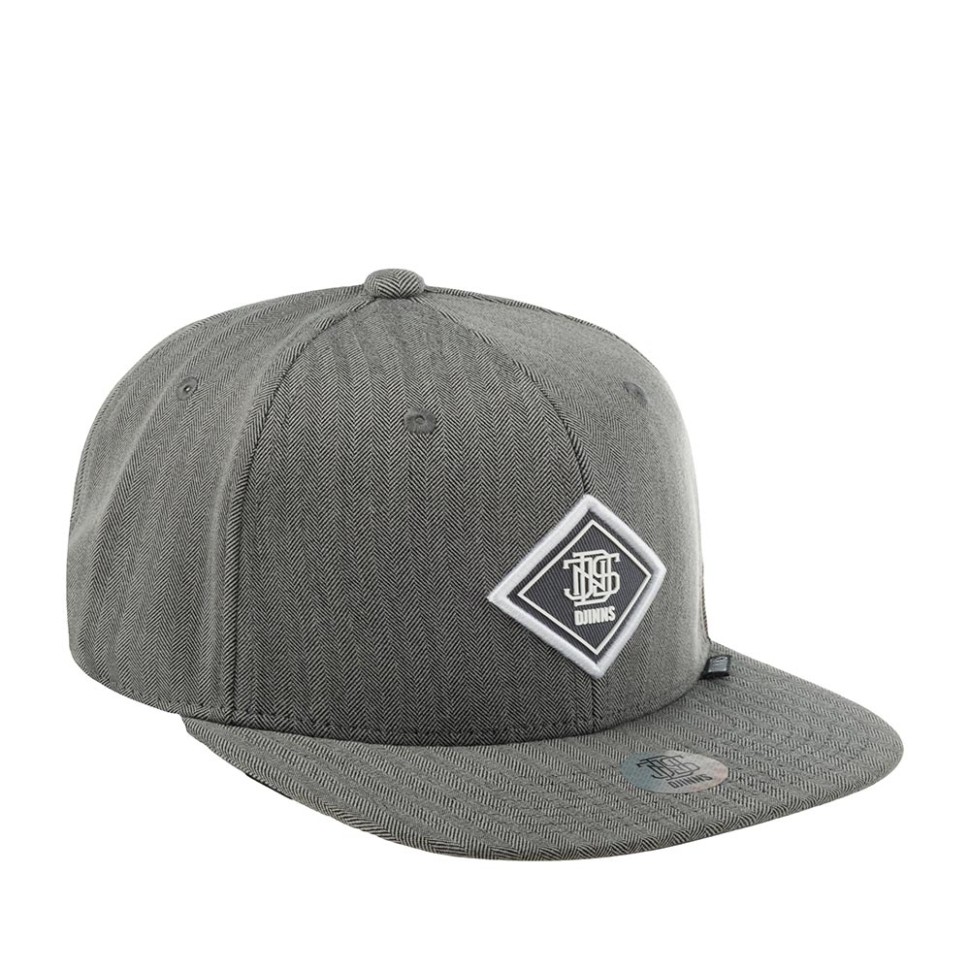 Бейсболка DJINNS 6P SB Fine Herringbone (серый) 50-165-08-00