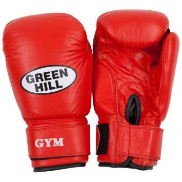 BGG-2018 Перчатки GREEN HILL GYM бокс.кож.