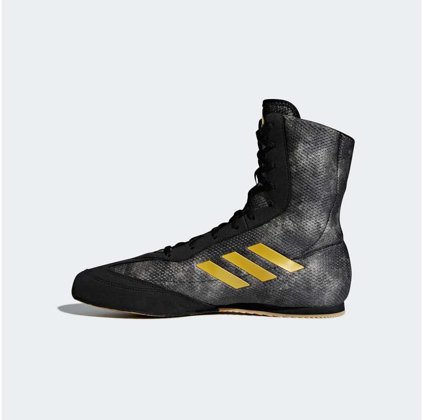 Боксерки Adidas Box Hog Plus серо-желтые DA9897