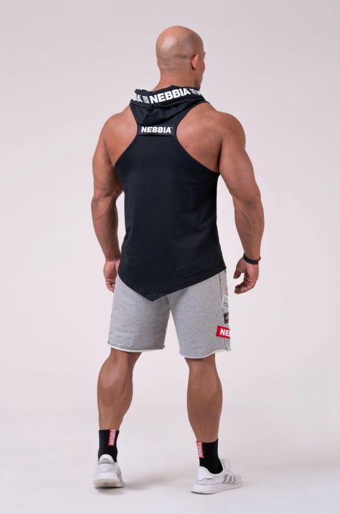 Майка Nebbia c капюшоном Hooded Singlet 173 black