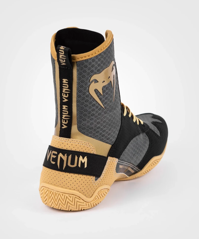 Боксерки Venum Elite Boxing Shoes - Black/Beige Ven03681-617