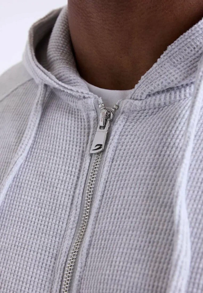Толстовка Boxraw Tunero Raw Edge Waffle BXRW-WZU-Grey