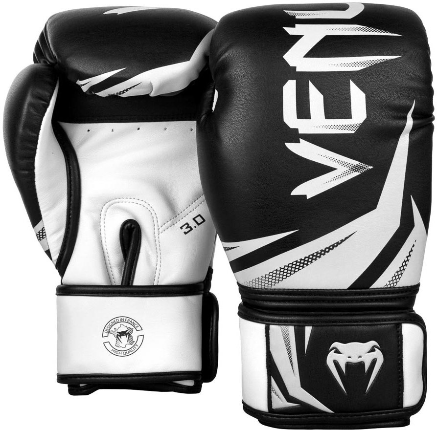 Перчатки боксерские Venum Challenger 3.0 Black/White 01163