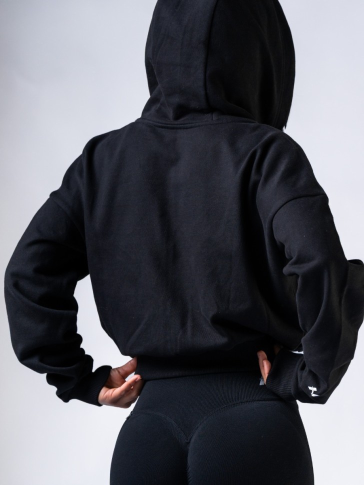 Толстовка Nebbia Relaxed Zip Hoodie POWER 895 black