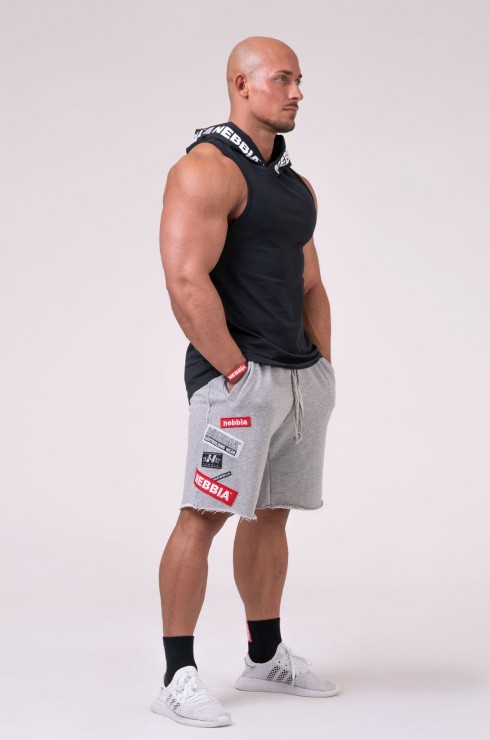 Майка Nebbia c капюшоном Hooded Singlet 173 black