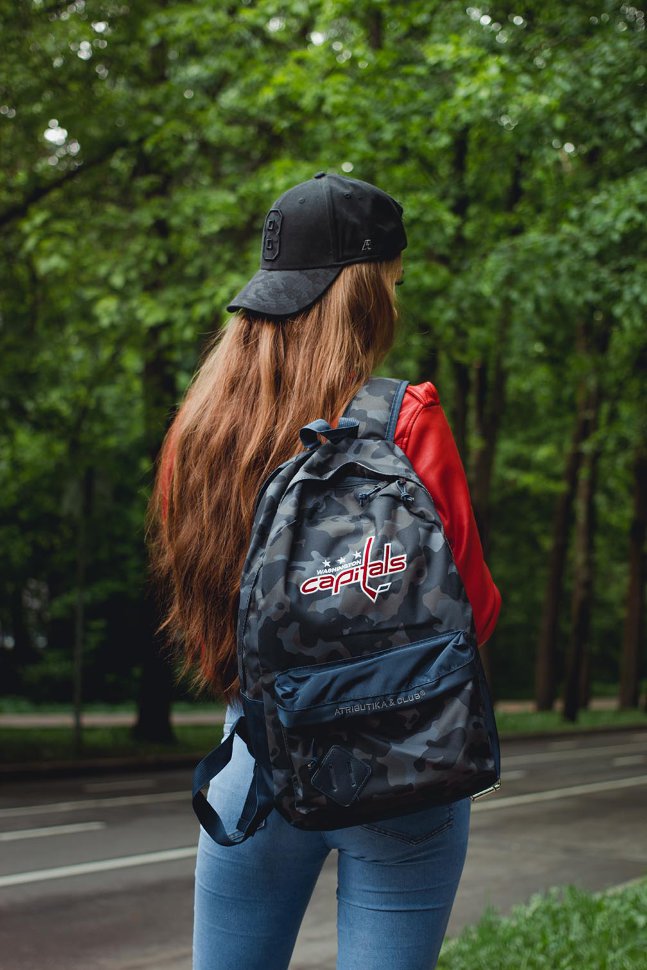 Рюкзак ATRIBUTIKA & CLUB Washington Capitals, серо-син. 58080