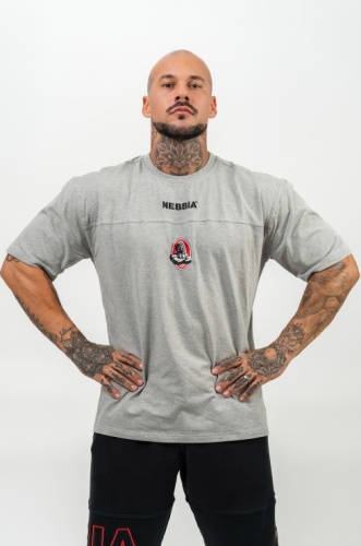 Футболка Nebbia Loose T-shirt LEGENDARY 712 Light Grey (L)