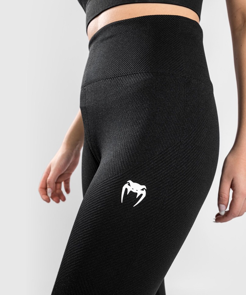Леггинсы Venum бесшовные Sparring Seamless Leggings Black 7/8 ven04460-001