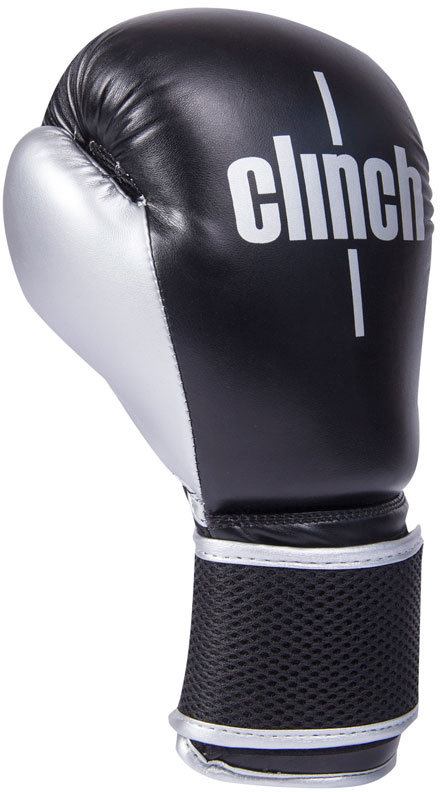Перчатки боксерские Clinch Aero C135черно-серебристые