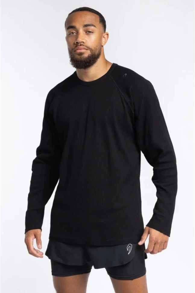 Лонгслив Boxraw Tunero Raw Edge Crew BXRW-RECR-Black