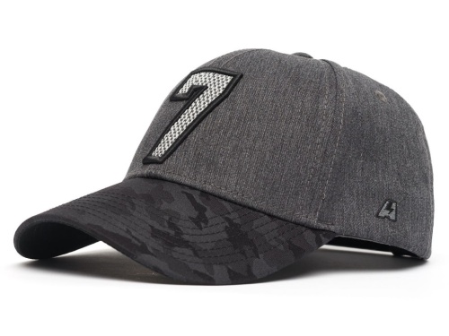 Бейсболка ATRIBUTIKA&CLUB КХЛ №7, черн.-сер. 207301