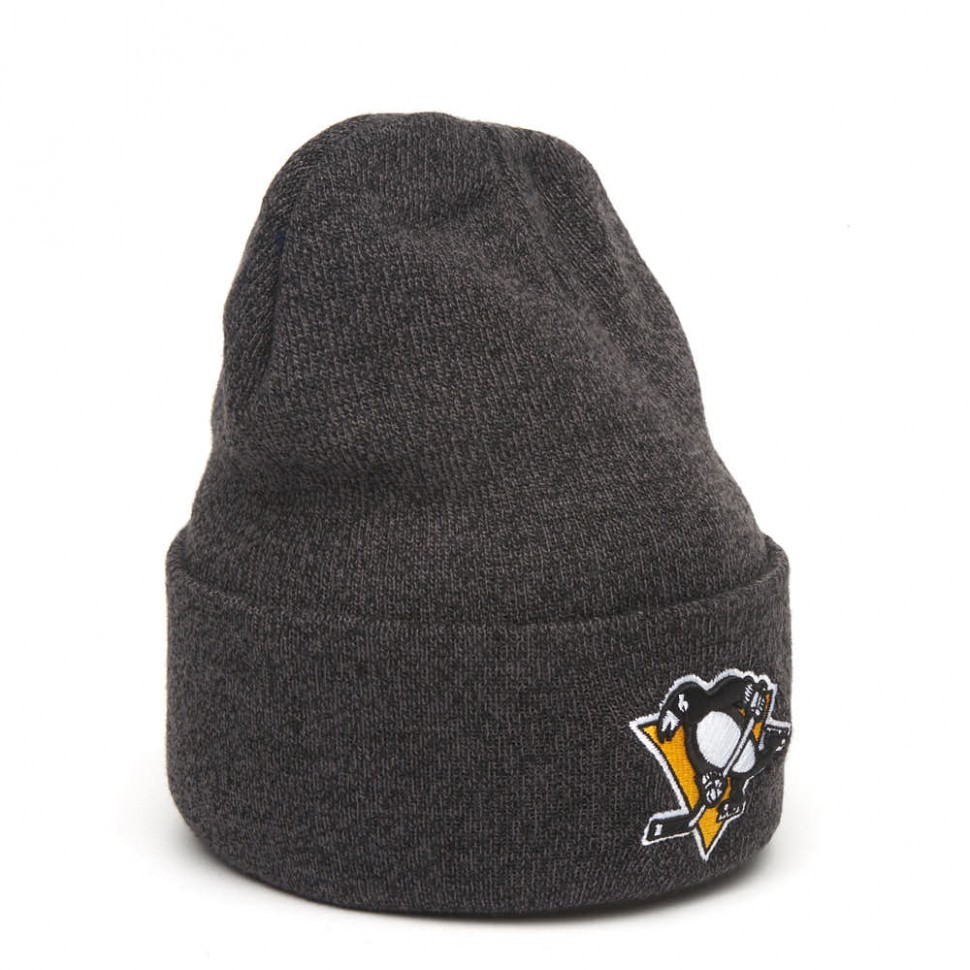 Шапка ATRIBUTIKA & CLUB Pittsburgh Penguins, чер.меланж 59332