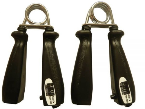 Эспандер STATUS FK-HG06 кистевой со счетчиком, комплект 2 шт, черный, пластмасса/сталь